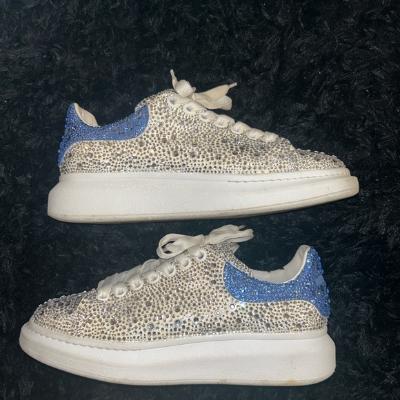Blue & White Glitter Alexander Mcqueens - Picture 2 of 7